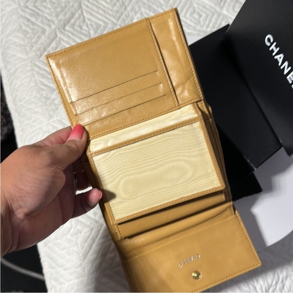 Chanel Tan Chocolate Bar wallet w/box & authenticity card. - Picture 8 of 15